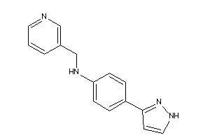 [4-(1H-pyrazol-3-yl)phenyl]-(3-pyridylmethyl)amine