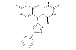 Image of 5-[(4-keto-2-thioxo-1H-pyrimidin-5-yl)-(1-phenylpyrazol-4-yl)methyl]-2-thioxo-1H-pyrimidin-4-one