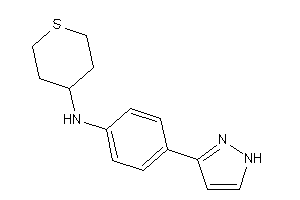 [4-(1H-pyrazol-3-yl)phenyl]-tetrahydrothiopyran-4-yl-amine