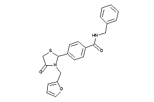 N-benzyl-4-[3-(2-furfuryl)-4-keto-thiazolidin-2-yl]benzamide