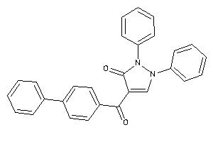 1,2-diphenyl-4-(4-phenylbenzoyl)-3-pyrazolin-3-one