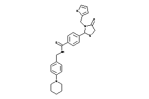 4-[3-(2-furfuryl)-4-keto-thiazolidin-2-yl]-N-(4-piperidinobenzyl)benzamide