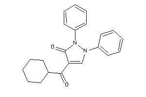 4-(cyclohexanecarbonyl)-1,2-diphenyl-3-pyrazolin-3-one