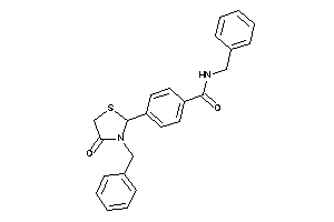 N-benzyl-4-(3-benzyl-4-keto-thiazolidin-2-yl)benzamide