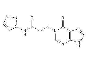 N-isoxazol-3-yl-3-(4-keto-1H-pyrazolo[3,4-d]pyrimidin-5-yl)propionamide