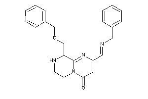 Image of 9-(benzoxymethyl)-2-(benzyliminomethyl)-6,7,8,9-tetrahydropyrimido[1,2-a]pyrazin-4-one