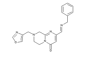 Image of 2-(benzyliminomethyl)-8-(oxazol-4-ylmethyl)-7,9-dihydro-6H-pyrimido[1,2-a]pyrazin-4-one