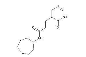 N-cycloheptyl-3-(6-keto-1H-pyrimidin-5-yl)propionamide