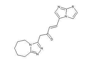 4-imidazo[2,1-b]thiazol-5-yl-1-(6,7,8,9-tetrahydro-5H-[1,2,4]triazolo[4,3-a]azepin-3-yl)but-3-en-2-one