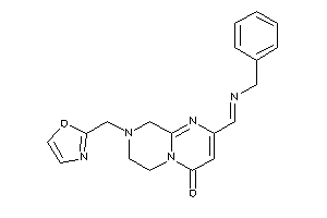 2-(benzyliminomethyl)-8-(oxazol-2-ylmethyl)-7,9-dihydro-6H-pyrimido[1,2-a]pyrazin-4-one