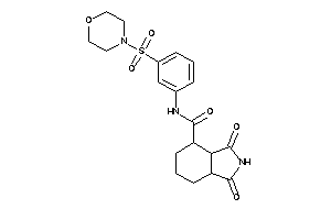 1,3-diketo-N-(3-morpholinosulfonylphenyl)-3a,4,5,6,7,7a-hexahydroisoindole-4-carboxamide