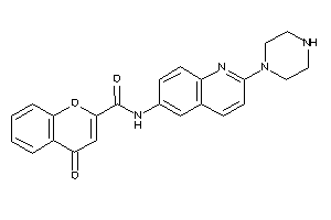 4-keto-N-(2-piperazino-6-quinolyl)chromene-2-carboxamide