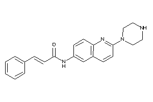 Image of 3-phenyl-N-(2-piperazino-6-quinolyl)acrylamide
