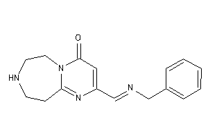Image of 2-(benzyliminomethyl)-7,8,9,10-tetrahydro-6H-pyrimido[2,1-g][1,4]diazepin-4-one