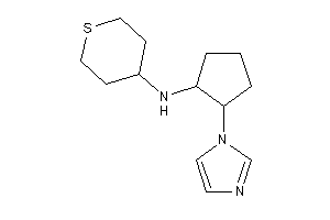 (2-imidazol-1-ylcyclopentyl)-tetrahydrothiopyran-4-yl-amine