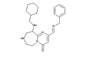 2-(benzyliminomethyl)-10-(cyclohexylmethylamino)-7,8,9,10-tetrahydro-6H-pyrimido[2,1-g][1,4]diazepin-4-one