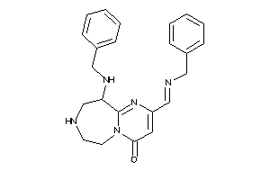 Image of 10-(benzylamino)-2-(benzyliminomethyl)-7,8,9,10-tetrahydro-6H-pyrimido[2,1-g][1,4]diazepin-4-one
