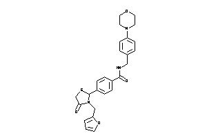 4-[3-(2-furfuryl)-4-keto-thiazolidin-2-yl]-N-(4-morpholinobenzyl)benzamide