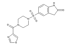 5-[4-(thiazole-4-carbonyl)piperazino]sulfonyloxindole