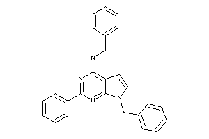 Benzyl-(7-benzyl-2-phenyl-pyrrolo[2,3-d]pyrimidin-4-yl)amine