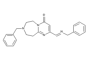 Image of 8-benzyl-2-(benzyliminomethyl)-6,7,9,10-tetrahydropyrimido[2,1-g][1,4]diazepin-4-one