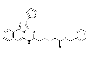 6-[[2-(2-furyl)-[1,2,4]triazolo[1,5-c]quinazolin-5-yl]amino]-6-keto-hexanoic Acid Benzyl Ester