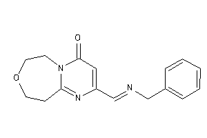 2-(benzyliminomethyl)-6,7,9,10-tetrahydropyrimido[1,2-d][1,4]oxazepin-4-one
