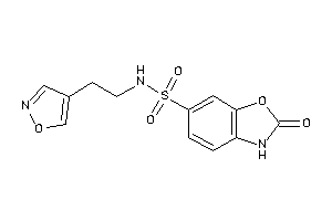 N-(2-isoxazol-4-ylethyl)-2-keto-3H-1,3-benzoxazole-6-sulfonamide