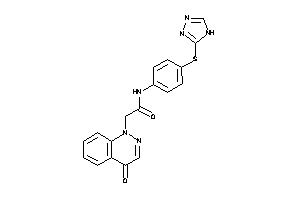 2-(4-ketocinnolin-1-yl)-N-[4-(4H-1,2,4-triazol-3-ylthio)phenyl]acetamide