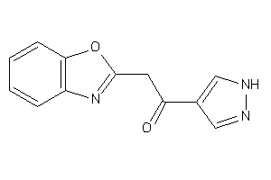 2-(1,3-benzoxazol-2-yl)-1-(1H-pyrazol-4-yl)ethanone