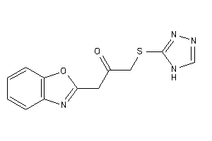 1-(1,3-benzoxazol-2-yl)-3-(4H-1,2,4-triazol-3-ylthio)acetone