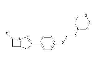 3-[4-(2-morpholinoethoxy)phenyl]-1-azabicyclo[3.2.0]hept-2-en-7-one