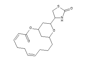 4-(3-keto-2,14-dioxabicyclo[11.3.1]heptadeca-4,8-dien-15-yl)thiazolidin-2-one