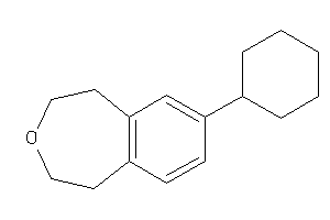 Image of 7-cyclohexyl-1,2,4,5-tetrahydro-3-benzoxepine