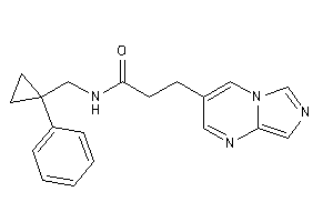 3-imidazo[1,5-a]pyrimidin-3-yl-N-[(1-phenylcyclopropyl)methyl]propionamide