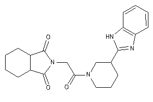 2-[2-[3-(1H-benzimidazol-2-yl)piperidino]-2-keto-ethyl]-3a,4,5,6,7,7a-hexahydroisoindole-1,3-quinone