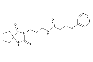 N-[3-(2,4-diketo-1,3-diazaspiro[4.4]nonan-3-yl)propyl]-3-phenoxy-propionamide