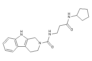 N-[3-(cyclopentylamino)-3-keto-propyl]-1,3,4,9-tetrahydro-$b-carboline-2-carboxamide