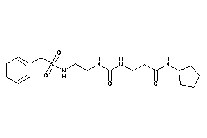 3-[2-(benzylsulfonylamino)ethylcarbamoylamino]-N-cyclopentyl-propionamide