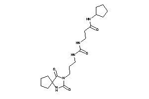 N-cyclopentyl-3-[3-(2,4-diketo-1,3-diazaspiro[4.4]nonan-3-yl)propylcarbamoylamino]propionamide