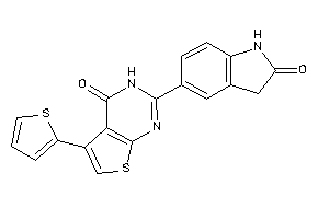 2-(2-ketoindolin-5-yl)-5-(2-thienyl)-3H-thieno[2,3-d]pyrimidin-4-one