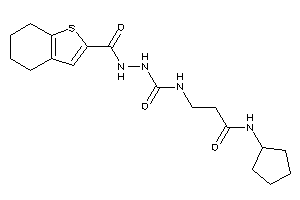 N-cyclopentyl-3-[(4,5,6,7-tetrahydrobenzothiophene-2-carbonylamino)carbamoylamino]propionamide