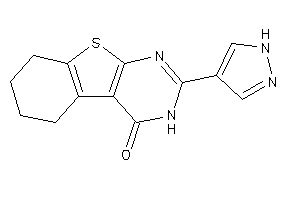 2-(1H-pyrazol-4-yl)-5,6,7,8-tetrahydro-3H-benzothiopheno[2,3-d]pyrimidin-4-one