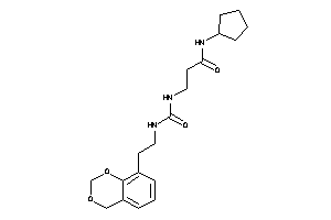 3-[2-(4H-1,3-benzodioxin-8-yl)ethylcarbamoylamino]-N-cyclopentyl-propionamide