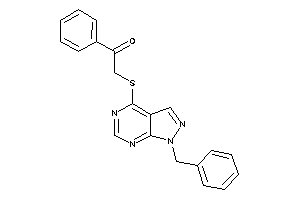 2-[(1-benzylpyrazolo[3,4-d]pyrimidin-4-yl)thio]-1-phenyl-ethanone