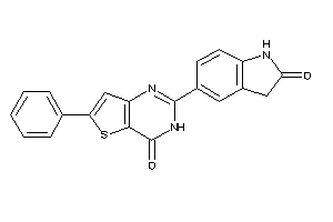 2-(2-ketoindolin-5-yl)-6-phenyl-3H-thieno[3,2-d]pyrimidin-4-one