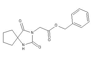 2-(2,4-diketo-1,3-diazaspiro[4.4]nonan-3-yl)acetic Acid Benzyl Ester