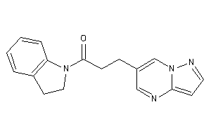 1-indolin-1-yl-3-pyrazolo[1,5-a]pyrimidin-6-yl-propan-1-one