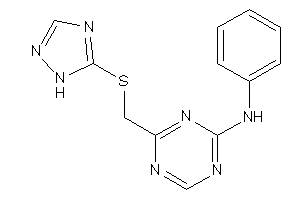 Phenyl-[4-[(1H-1,2,4-triazol-5-ylthio)methyl]-s-triazin-2-yl]amine