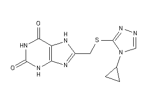 8-[[(4-cyclopropyl-1,2,4-triazol-3-yl)thio]methyl]-7H-xanthine